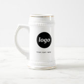 Einfaches Logo und Text Business Bierkrug Bierglas (Links)
