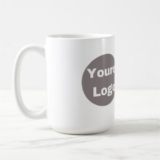Einfaches Logo und Text Business personalisieren Kaffeetasse