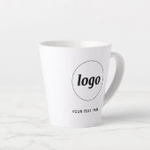Einfaches Logo und Text für Business-Werbung Milchtasse (Rechte Ecke)