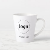 Einfaches Logo und Text für Business-Werbung Milchtasse (Rechts)