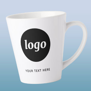 Einfaches Logo und Text für Business-Werbung Milchtasse