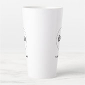Einfaches Logo und Text für Geschäftsförderung Milchtasse (Vorderseite)