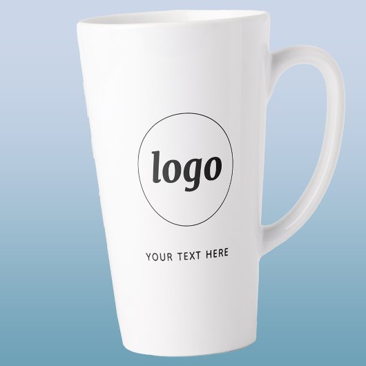 Einfaches Logo und Text für Geschäftsförderung Milchtasse