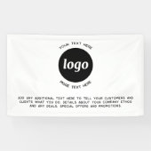Einfaches Logo und Text Geschäft Banner (Horizontal)