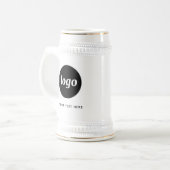 Einfaches Logo und Text Geschäft Bierglas (Vorderseite Links)