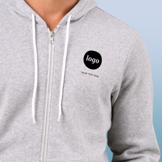 Einfaches Logo und Text Geschäft Hoodie