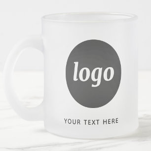 Einfaches Logo und Text Geschäft Mattglastasse
