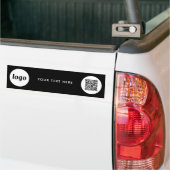 Einfaches Logo und Text Geschäft QR-Code Werbeakti Autoaufkleber (Auf Lkw)