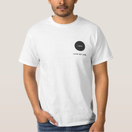 Einfaches Logo und Text Geschäft T-Shirt