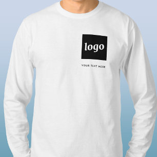 Einfaches Logo und Text Geschäft T-Shirt