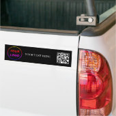 Einfaches Logo- und Text-Geschäfts-QR-Code-Promoti Autoaufkleber (Auf Lkw)