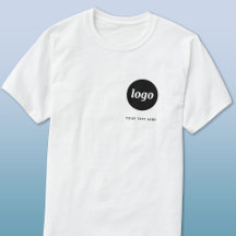 Einfaches Logo- und Text-Geschäfts-T-Shirt
