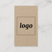Einfaches Logo und Text im vertikalen Format Visitenkarte (Rückseite)