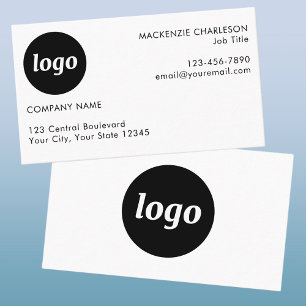 Einfaches Logo und Text Visitenkarte
