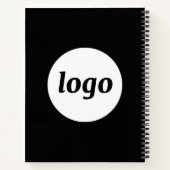 Einfaches Logo- und Textförderungsgeschäft Notizblock (Rückseite)