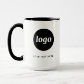Einfaches Logo- und Textförderungsgeschäft Tasse (Links)