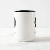 Einfaches Logo- und Textförderungsgeschäft Tasse (Zentrum)