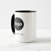 Einfaches Logo- und Textförderungsgeschäft Tasse (Vorderseite Links)