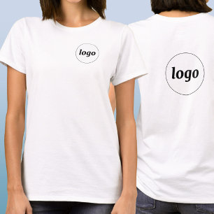 Einfaches Logo-Wappen und Rückseite Promotionsgesc T-Shirt