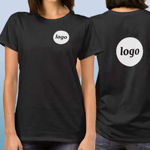 Einfaches Logo-Wappen und Rückseite Promotionsgesc T-Shirt