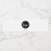 Einfaches Logo Wasserflaschenetikett (Einzelnes Label)