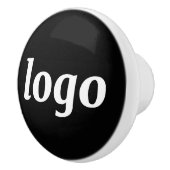 Einfaches Logo-WerbeBranding Keramikknauf (Rechts)