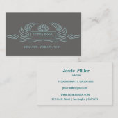 Einfaches Lotus Visitenkarte (Vorne/Hinten)