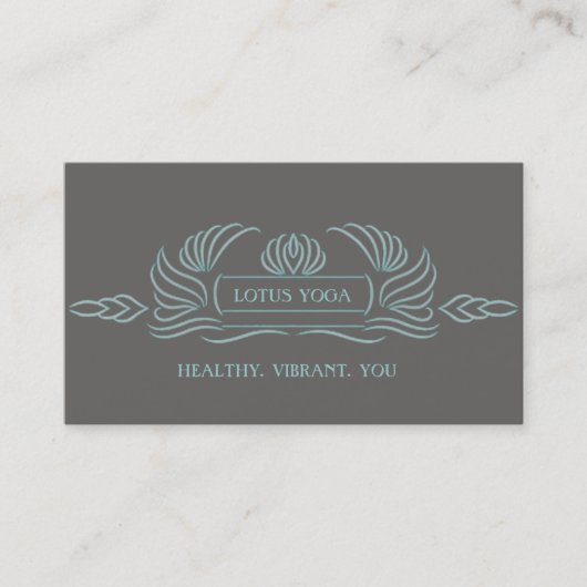 Einfaches Lotus Visitenkarte (Vorderseite)