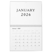 Einfaches Luxus-Design-Kalender Kalender (Jan 2027)