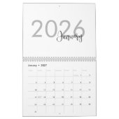 Einfaches Luxus-Design-Kalender Kalender (Jan 2027)