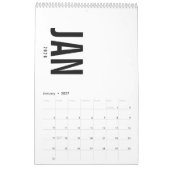 Einfaches Luxus-Design-Kalender Kalender (Jan 2027)