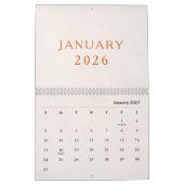 Einfaches Luxus-Design-Kalender Kalender (Jan 2027)