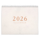 Einfaches Luxus-Design-Kalender Kalender (Titelbild)