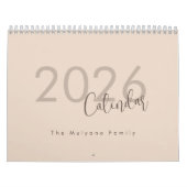 Einfaches Luxus-Design-Kalender Kalender (Titelbild)