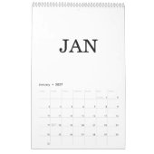Einfaches Luxus-Design-Kalender Kalender (Jan 2027)