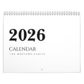 Einfaches Luxusdesign Kalender (Titelbild)