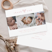 Einfaches Mädchen mit Schleife Foto Collage Baby