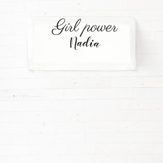 einfaches Mädchen Power hinzufügen Namen Text Imag Banner (InSitu)