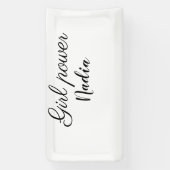 einfaches Mädchen Power hinzufügen Namen Text Imag Banner (Vertikal)