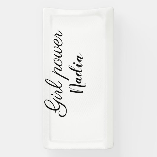 einfaches Mädchen Power hinzufügen Namen Text Imag Banner (Vertikal)