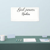 einfaches Mädchen Power hinzufügen Namen Text Imag Banner (Messe)