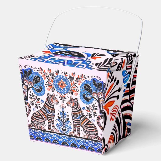 einfaches madhubanisches Gemälde Geschenkschachtel (Vorderseite)