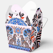 einfaches madhubanisches Gemälde Geschenkschachtel (Offen)