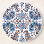 einfaches madhubanisches Gemälde Getränkeuntersetzer (Vorne)