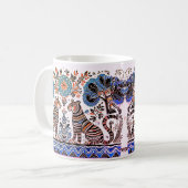 einfaches madhubanisches Gemälde Kaffeetasse (Vorderseite Links)