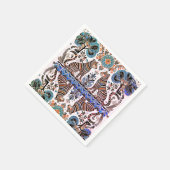 einfaches madhubanisches Gemälde Serviette (Ecke)