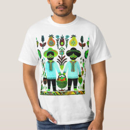 einfaches madhubanisches Gemälde T-Shirt
