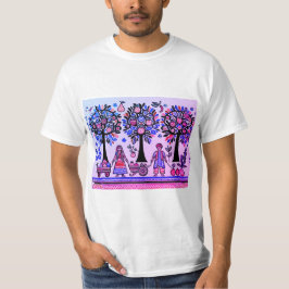 einfaches madhubanisches Gemälde T-Shirt