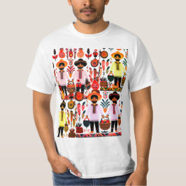 einfaches madhubanisches Gemälde T-Shirt