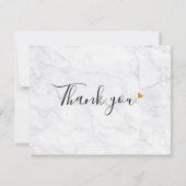 Einfaches Marble Script-Geschäft dank Karte (Vorderseite)